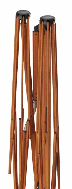 Зонт профессиональный двухкупольный 2.9х6.3 м Galaxia Dual T Timber имитация ироко, слоновая кость 2900х6300 мм Зонт профессиональный двухкупольный 2.9х6.3 м Galaxia Dual T Timber имитация ироко, слоновая кость 2900х6300 мм