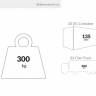Шезлонг-лежак пластиковый Slim темно-серый 1800х720х700 мм