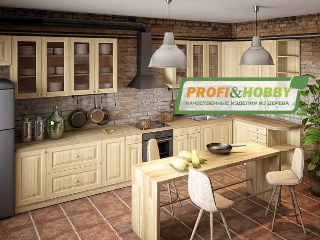 Шкаф навесной 300 х 300 х 360, сосна, без покраски