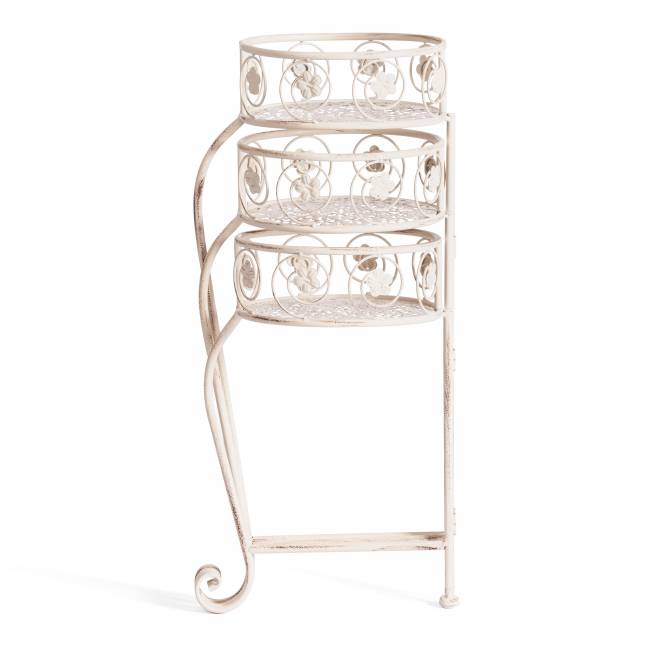 Цветочница Secret de Maison TRIO ( mod. PL08-9998 ) металл, 31х23х60см, antique white (Комплект из 2 шт.) antique white металл