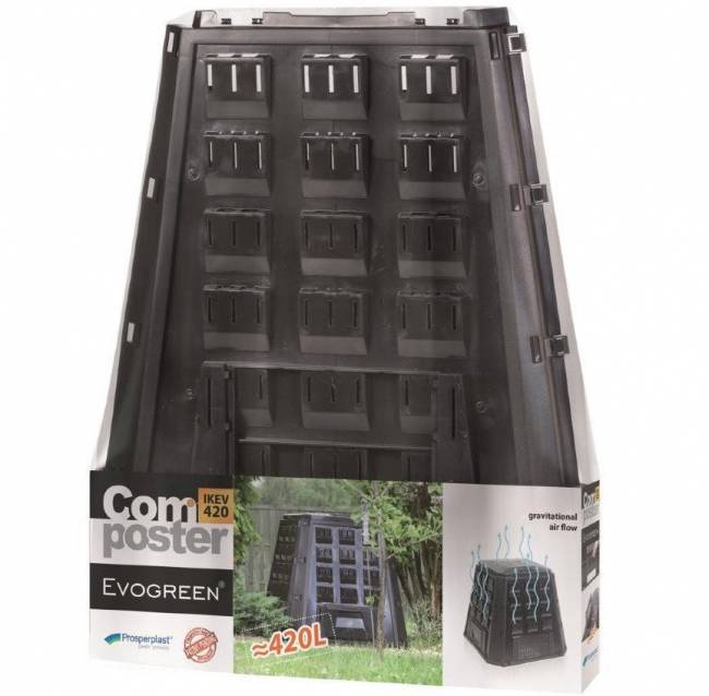 Компостер Evogreen Vario 450л (IKEV450C-S411) Компостер Evogreen Vario 450л (IKEV450C-S411)