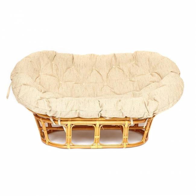 Диван MAMASAN/МАМАСАН 23/02 W /с подушкой/ подушка 182х119 см, 169х102х80 см, Honey (мед), ткань, Старт Honey (мед)