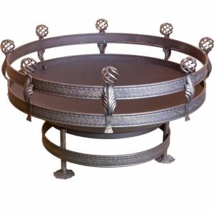 Кованый садовый очаг для костра с функцией мангала - Б 100/4 Кованый садовый очаг для костра с функцией мангала - Б 100/4