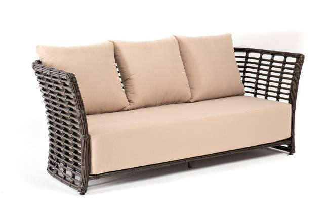 "Валенсия" диван из искусственного ротанга трехместный, цвет бронзовый "Валенсия" диван из искусственного ротанга трехместный, цвет бронзовый