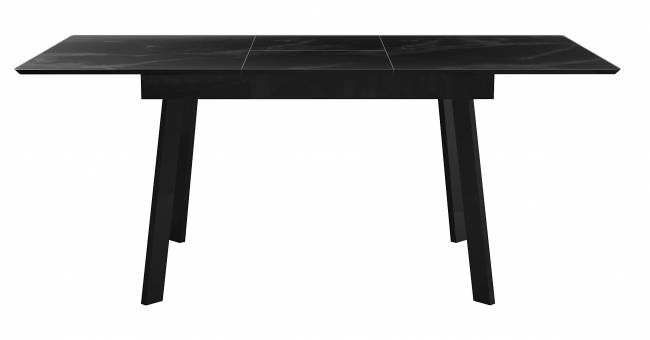 Стол DikLine SFH125 стекло Оптивайт Черный мрамор/подстолье черное