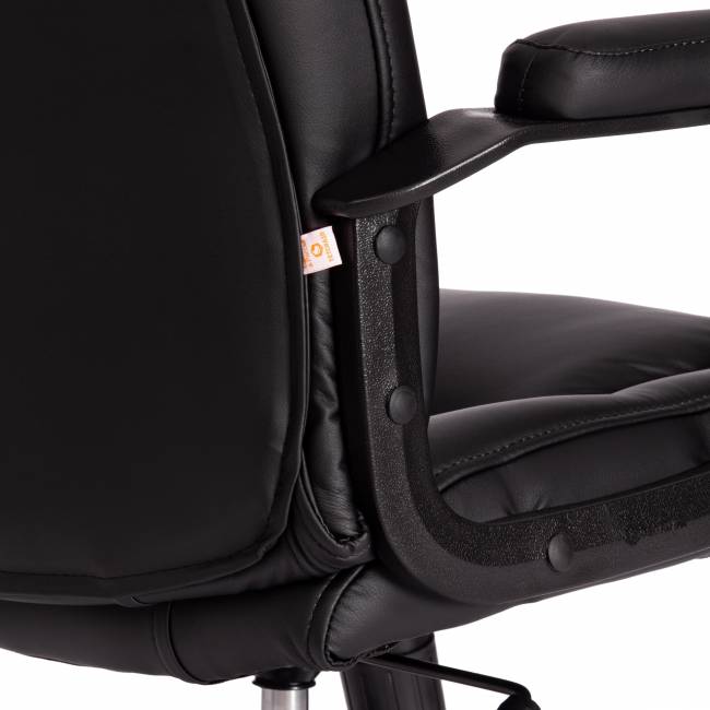 Кресло BERGAMO (22) кож/зам, черный, 36-6 черный кож/зам