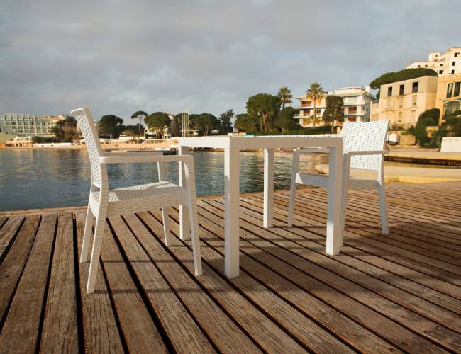 Стол пластиковый Orlando 80 белый 800х800х750 мм Стол пластиковый Orlando 80 белый 800х800х750 мм