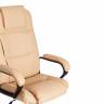 Кресло BERGAMO хром (22) кож/зам, бежевый, 36-34 бежевый кож/зам