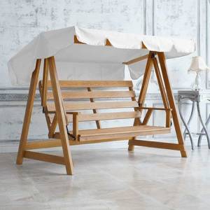 Качели из дерева "Floresta" Cappuccino (из лиственницы) 3-х местные Качели из дерева "Floresta" Cappuccino (из лиственницы) 3-х местные