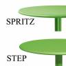 Стол пластиковый обеденный Spritz + Spritz Mini красный Ø605х400-765 мм