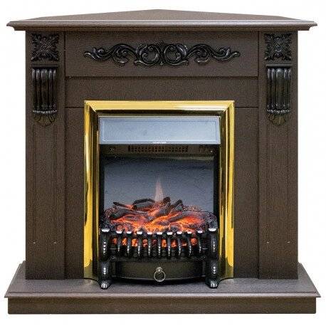 Электрокамин Dominica Corner DN/WT c очагом Fobos S Lux /Majestic S Lux Электрокамин Dominica Corner DN/WT c очагом Fobos S Lux /Majestic S Lux