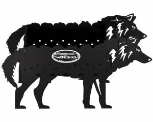 Мангал разборный "Волк", стандарт, ST3, 2мм