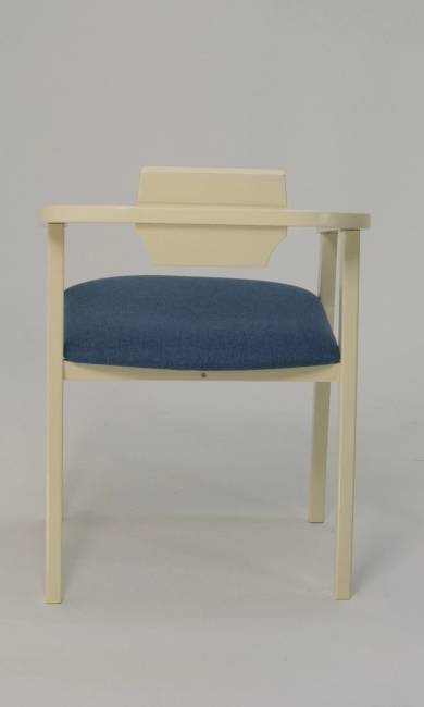 Стул-кресло Челси ПМ слоновая кость синий