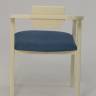 Стул-кресло Челси ПМ слоновая кость синий