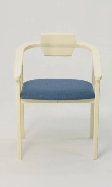 Стул-кресло Челси ПМ слоновая кость синий