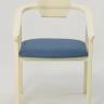 Стул-кресло Челси ПМ слоновая кость синий