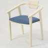 Стул-кресло Челси ПМ слоновая кость синий