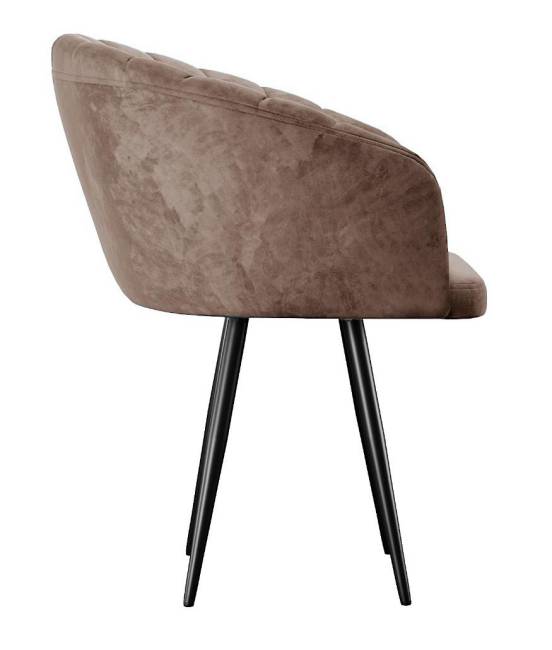 Стул DikLine 442 поворотный, M05 шоколад, ножки черные Стул DikLine 442 поворотный, M05 шоколад, ножки черные