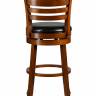 Вращающийся полубарный стул DOBRIN WILLIAM COUNTER, шоколад, черный