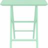 Стол пластиковый складной Helen Folding Table 60 опаловый зеленый 600х600х740 мм