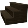 Ступень из ДПК DECKRON пустотелая с брашингом, 320*28*4000, коричневый