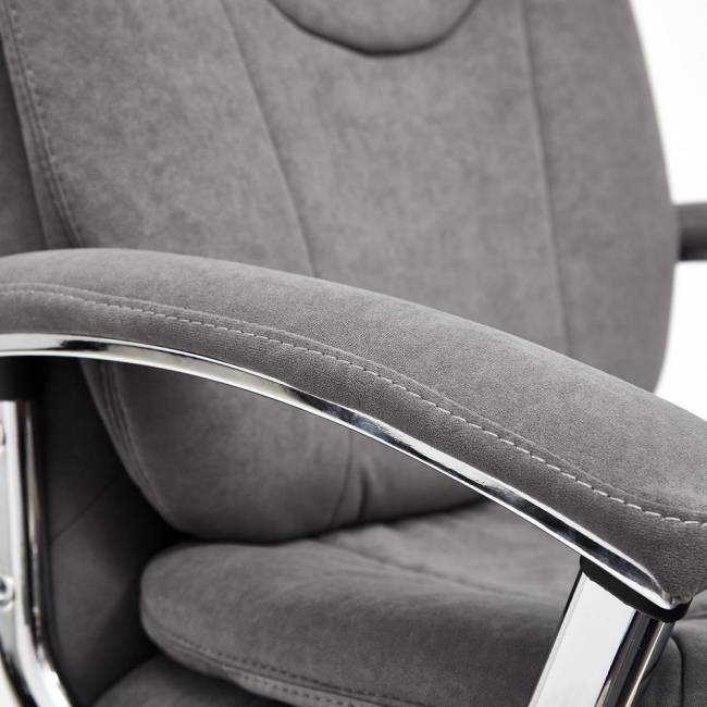 Кресло SOFTY LUX  флок , серый, 29 серый флок