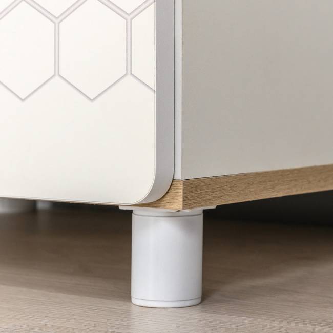 Стеллаж для детской Эйп 13.14 цвет белый/дуб белый