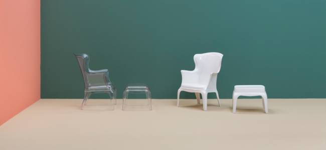 Стол-пуф прозрачный пластиковый Pasha прозрачный 600х510х410 мм